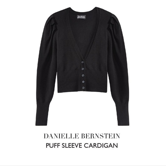 Danielle Bernstein Black Cardigan NWT - Picture 3 of 5